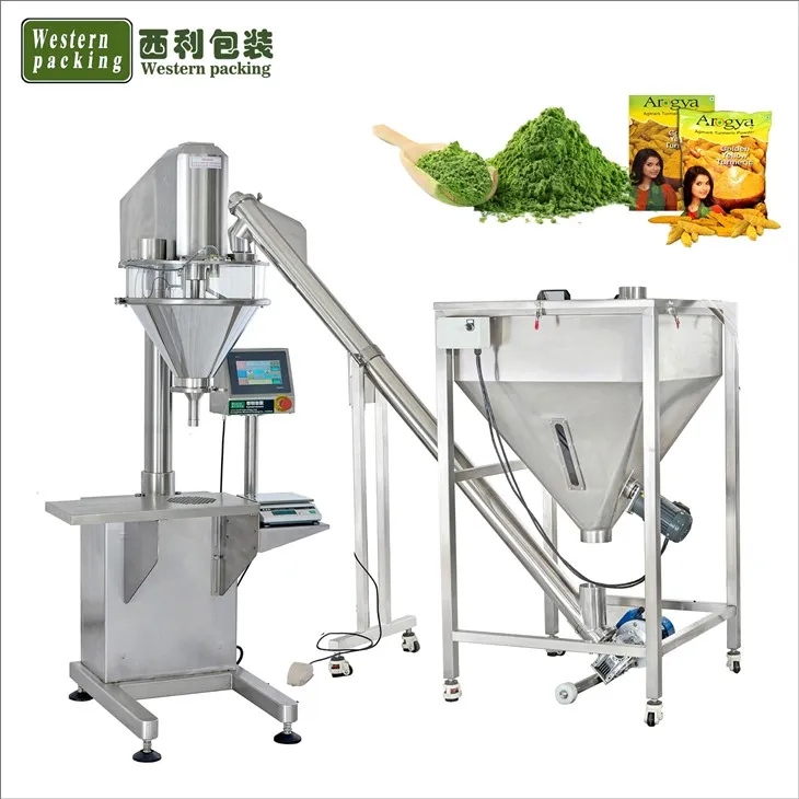 Meaisín Líonadh Púdar Beag Semi Uathoibríoch Auger